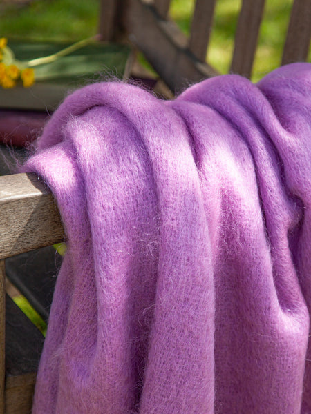 Bronte by Moon Heather Mohair Throw