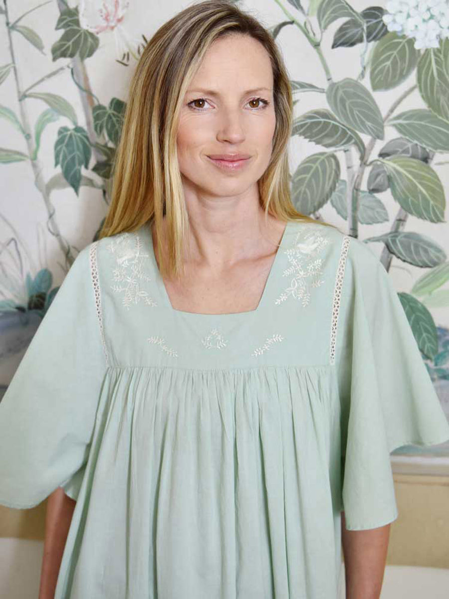 Green Valentina Nightdress Size 1620 Classic Cotton