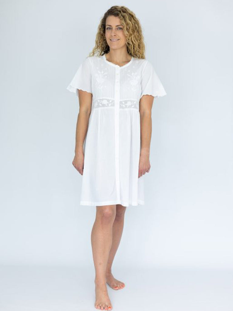 Linclalor 77875 Milano Stitch Wool Cotton Nightgown Linclalor | Quattro Linclalor 77875 Milano Stitch Wool Cotton Nightgown Linclalor | Quattro