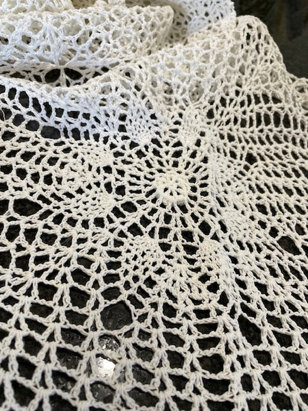 Crochet Cotton Bed Throw.    Only 1 Left