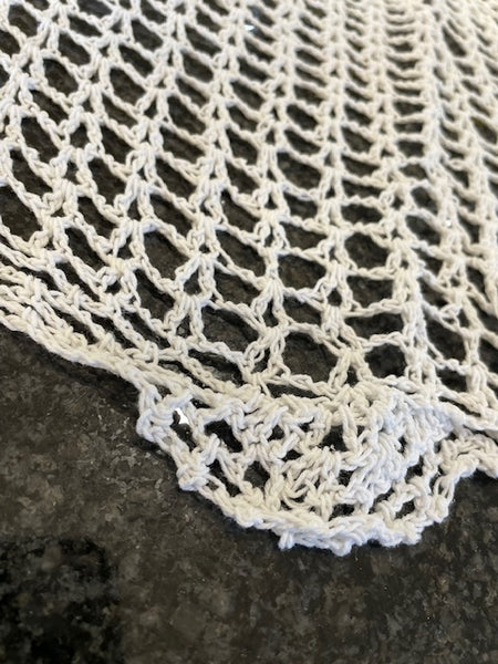 Crochet Cotton Bed Throw.    Only 1 Left