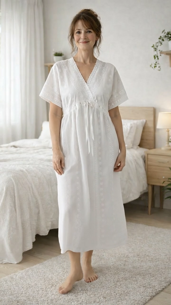 Josett Cotton Victorian Style Nightdress   Size 10-14
