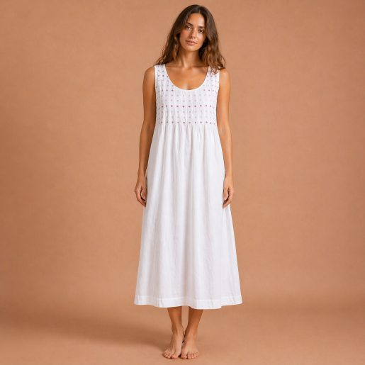 Lizzie Sleeveless Cotton Nightdress  Size 8-12 and 12-16