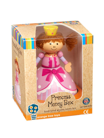 Princess - Wooden Money Box