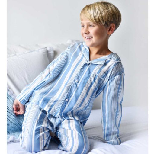 Thomas Blue & White Stripe Modal Pyjamas
