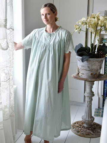 Soft Green Cotton Nightdress