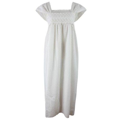Maud Swiss Dot Cotton Nightdress