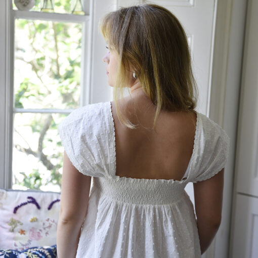 Maud Swiss Dot Cotton Nightdress