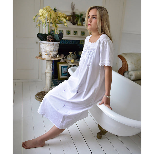 Flora Cotton Nightdress  Fits up to size 14