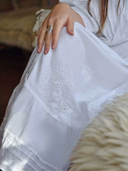 Christina White Cotton Nightdress   Size  16-20