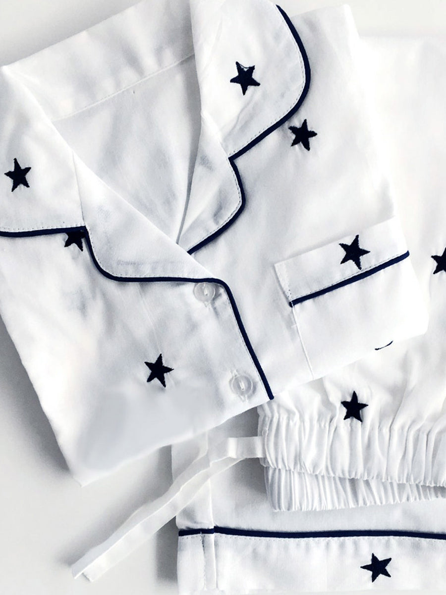 'Star' Girls Pyjamas – Classic Cotton