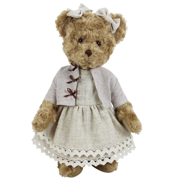 Teddy in a Linen Dress and Jacket