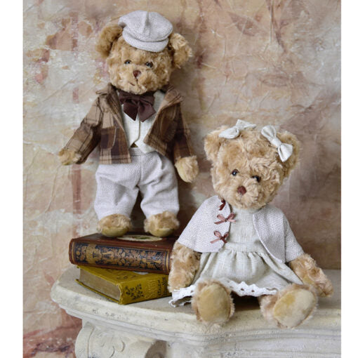 Teddy in Brown Tartan Jacket and Flat Cap