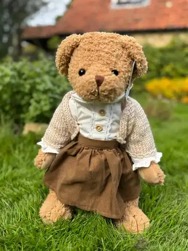 Teddy in Her Brown Skirt
