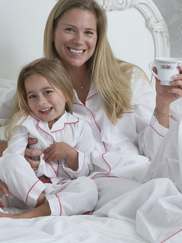 Pure Cotton Ladies White Pyjamas