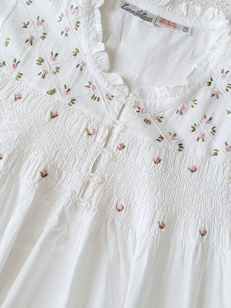 Embroidered Cotton Ladies Nightdress