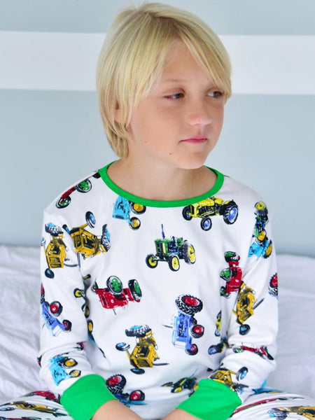 Tractor - Boys Jersey Pyjamas