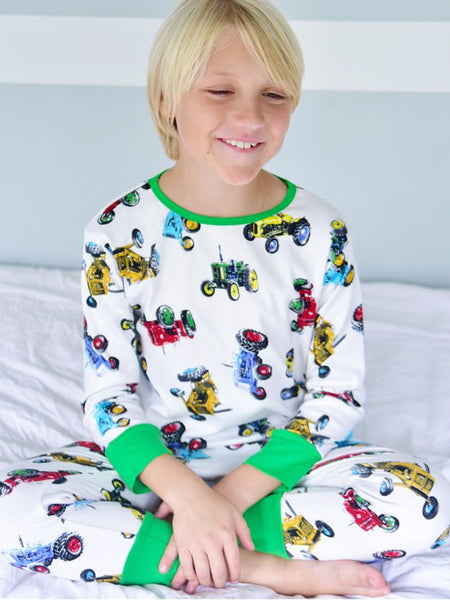 Tractor - Boys Jersey Pyjamas